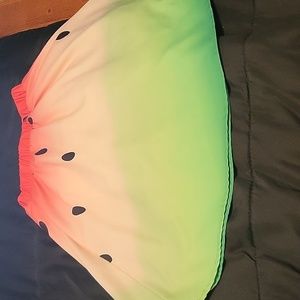 Mommy and Me matching watermelon skirt